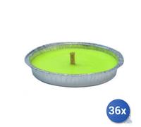 36x FIACCOLA PAPILLON ALLA CITRONELLA CIOTOLA IN ALLUMINIO cm 16,5x2,5