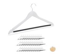 36x grucce appendiabiti bianche appendini vestiti magliette pantaloni stampelle