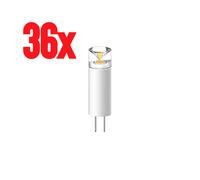 36x LED Lampadina 1,4W G4 3000K 12V 136lm Chiaro Set Bianco Caldo Presa a Spina [EEK: F]