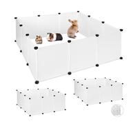 36x pannelli recinto animali piccola taglia recinzione rete plastica conigli