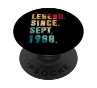 37 anni Regali leggenda dal settembre 1988 37° compleanno PopSockets PopGrip Adesivo