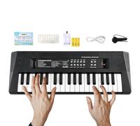 37 Key Electronic Keyboard | 37 Key Rechargeable Music Toy With Microphone | Early Education Rhythm Teaching Play Set For Boys Girls, Birthday, Christmas, Living Room, Bedroom, School