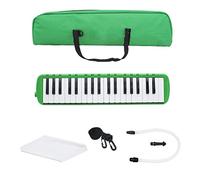 37 Key Melodica Strument, Tastiera For Pianoforte Melodica Con Bocchini Corti E Lunghi E Borsa Da Trasporto, Regalo For Studenti For Principianti For Bambini (Color : Green)