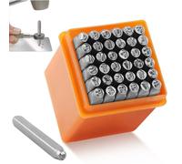 37 Pezzi 3mm Punzoni Numeri per Metallo, Punzoni Lettere e Uumeri, Punzoni di Marcatura Alfabeto, Timbri Lettere per Argilla, Lettere A-Z e Numero 0-9 Simboli &, ♡ per Metallo,Plastica,Legno e Pelle