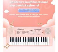 37 Tasti per Bambini Tastiera Elettronica Organo di Pianoforte con Microfono Ricaricabile Istruzione Giocattoli Strumento Musicale Regali