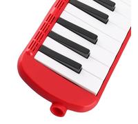 37 tasti per pianoforte Melodica tubo lungo Tubo melodica in plastica con custodia per principianti(Rosso)