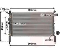 37002026 VAN WEZEL Radiatore, Raffreddamento motore per OPEL