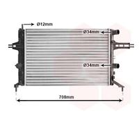 37002257 VAN WEZEL Radiatore, Raffreddamento motore per OPEL