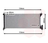 37002386 VAN WEZEL Radiatore, Raffreddamento motore per OPEL,SUZUKI