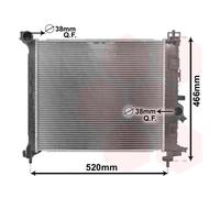 37002561 VAN WEZEL Radiatore, Raffreddamento motore per OPEL