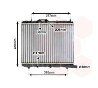 37002590 VAN WEZEL Radiatore, Raffreddamento motore per OPEL,SUZUKI