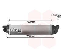 37004622 VAN WEZEL Intercooler per FIAT,NISSAN,OPEL,RENAULT