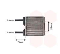 Riscaldatore abitacolo 37006094 VAN WEZEL per OPEL CORSA A TR CORSA A Hatchback