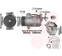 3700K428 VAN WEZEL Compressore, Climatizzatore per OPEL
