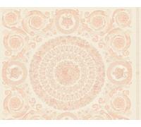 370556 - Versace 4 Carta Da Parati Barocca Ornamentale Rosa Bianca AS Creation