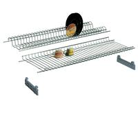 37147 Q.TA' 6 MENSOLA SCOLAPIATTI ACCIAIO CROM C/SUPP 76 CM