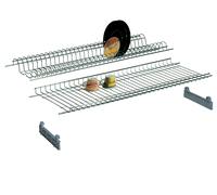 37148 Q.TA' 6 MENSOLA SCOLAPIATTI ACCIAIO CROM C/SUPP 86 CM