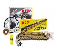 372830000 KIT TRASMISSIONE DID PROFESSIONAL CATENA CORONA PIGNONE PER HONDA 600 XL 600 V Transalp 1987-1988