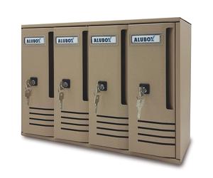 3737 Q.TA' 1 CASSETTA POSTALE ALUBOX CUBO C4 42X17,5X30 SABBIA