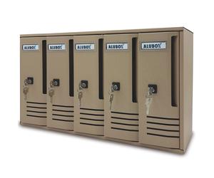 3738 Q.TA' 1 CASSETTA POSTALE ALUBOX CUBO C5 52X17,5X30 SABBIA