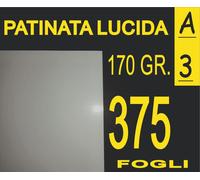 375 FOGLI 170 GR A3 CARTA PATINATA LUCIDA STAMPANTI LASER X POSTER