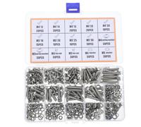 375 Pcs Piccolo Assortimento Di Dadi Bulloni Rondelle in Acciaio Inossidabile