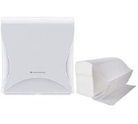 3750 SALVIETTE a Z + DISPENSER 1349 per ASCIUGAMANI DI CARTA TOVAGLIETTE BAGNO