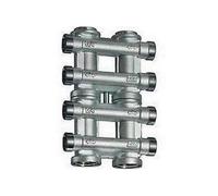 3751 3404 derivazioni 4+4 3/4" Collettore complanare cromato PREMONTATO FAR