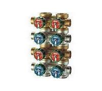3754 3406 Collettore complanare 3/4" con arresti 6 attacchi FAR