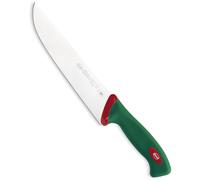 Sanelli Coltello Francese Cm.22 Premana in Acciaio Inox Professionale, Manico con tecnologia antibatterica Verde e Rosso - verde acciaio inox 100622