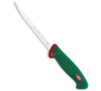 Sanelli Premana Professional Coltello da Filettare Pesce, Acciaio Inossidabile, Verde/Rosso, 16 cm