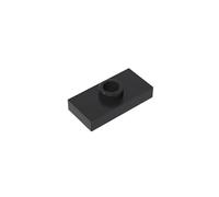 3794 Piastra Base Speciale 1x2 con 1 Bottoncino senza Scanalatura a Cavallo 50 Pezzi GDS-803 compatibile con Lego Mattoncini da Costruzione Colore:Noir 26