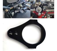 37mm CNC Aluminum Motorcycle Fork Tube Brackets Steering Damper Frame Mounting Clamp Foot Fixer Hardware Parts Stabilizer Universal(Modification)