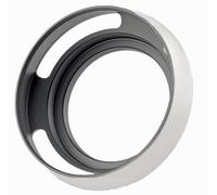 37MM PARALUCE METALLO VENTILATO GRIGIO ARGENTO SILVER universale metal lens hood vented alluminio parasole OBIETTIVO compatibile con tutti gli obiettivi con diametro filtro 37 mm