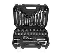 37pcs a cricchetto set di crimini vanadio in acciaio universale strumento di riparazione di auto multifunzionale di dimensioni complete funzioni potenti per manutenzione e