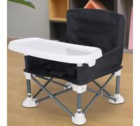 37x31x30 Cm Sedia Pieghevole Per L'alimentazione Del Bambino, Sedia Pieghevole Per Bambini Con Vassoio Rimovibile, Rialzo Portatile Per Bambino, Sedia Da Tavolo Imbottita Per Casa E In Viaggio
