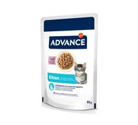 38 + 10 gratis! 48 x 85 g Advance Feline umido per gatto - Kitten Tacchino