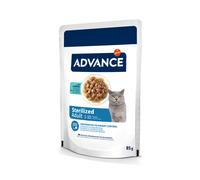 38 + 10 gratis! 48 x 85 g Advance Feline umido per gatto - Sterilized Merluzzo