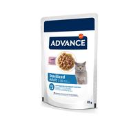38 + 10 gratis! 48 x 85 g Advance Feline umido per gatto - Sterilized Tacchino