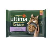 38 + 10 gratis! 48 x 85 g Ultima Cat - Sterilized Pollo e Salmone