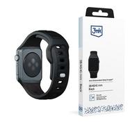 CINTURINO PER SMARTWATCH 3MK in silicone e acciaio inox nero, compatibile con Apple Watch Serie 1-9 Nero, Material