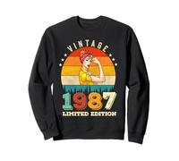 38° Compleanno 1987 Edizione Limitata Vintage 38 Anni Donne Felpa