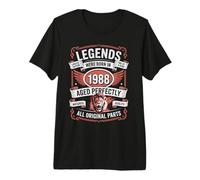 38° Compleanno Le Leggende Sono Nate nel 1988 Regali per Uomo Donna Maglietta Premium
