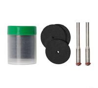 38 dischi da taglio in resina da 24 mm con foro centrale da 2 mm per utensili rotanti progettati per tagliare metallo, plastica, legno e fibra di vetro senza scheggiature