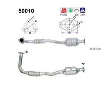 38 KW 52 CV CATALIZZATORE PER Daewoo Matiz M100, M150 0.8