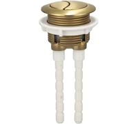 38 mm Oro Spazzolato WC Flush Cisterna Pulsante Chiudi Design Accoppiato Facile Installare Elegante Moderno Arredamento Bagno Efficiente Lavaggio Compatibile Standard Toilette