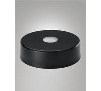 3805-57-101 DIFFUSORE/PARALUME IN METALLO NERO D.35CM H.10CM PER KIT LUCI LED 14W