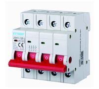 380V 125A INTERRUTTORE SEZIONATORE, MODULARE, MONOFASE, IP20, 4P, 4 MODULI, MONTAGGIO SU BARRA DIN, INTERRUTTORE DI ISOLAMENTO, 415V AC, TRIFASE