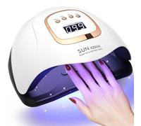 380W Lampada UV LED Unghie Professionale con 81 Perle, 4 Impostazioni Timer Fornetto Unghie Semipermanente con LCD Display Digitale, Sensore Automatico Lampada Unghie UV Led per Salone e Casa