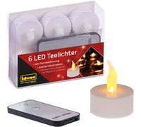 38204 - Candele Da Tè a LED, 6 Pezzi, Candele Elettriche Con Luce Tremolante, Co